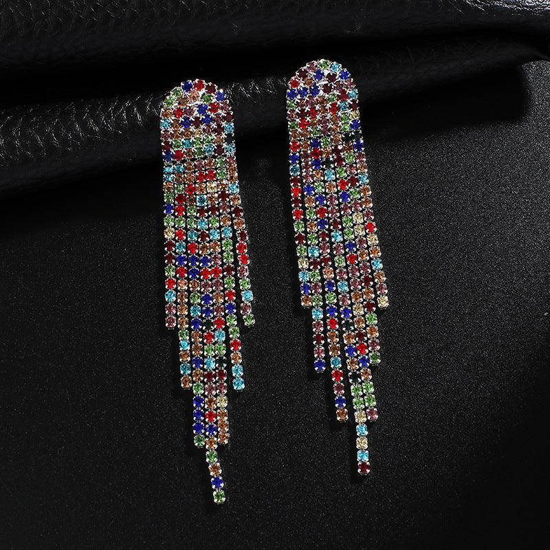 Exaggerated Tassel Earrings - Premium 0 from chiquetrends.com - Just $13! Shop now at chiquetrends.com