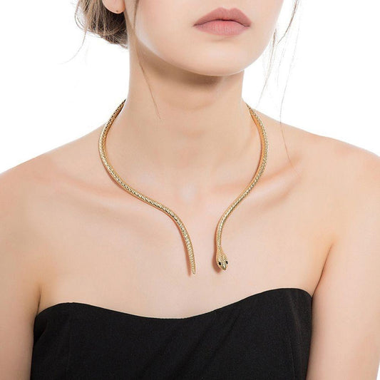 Alloy collar necklace - Premium 0 from chiquetrends.com - Just $16! Shop now at chiquetrends.com