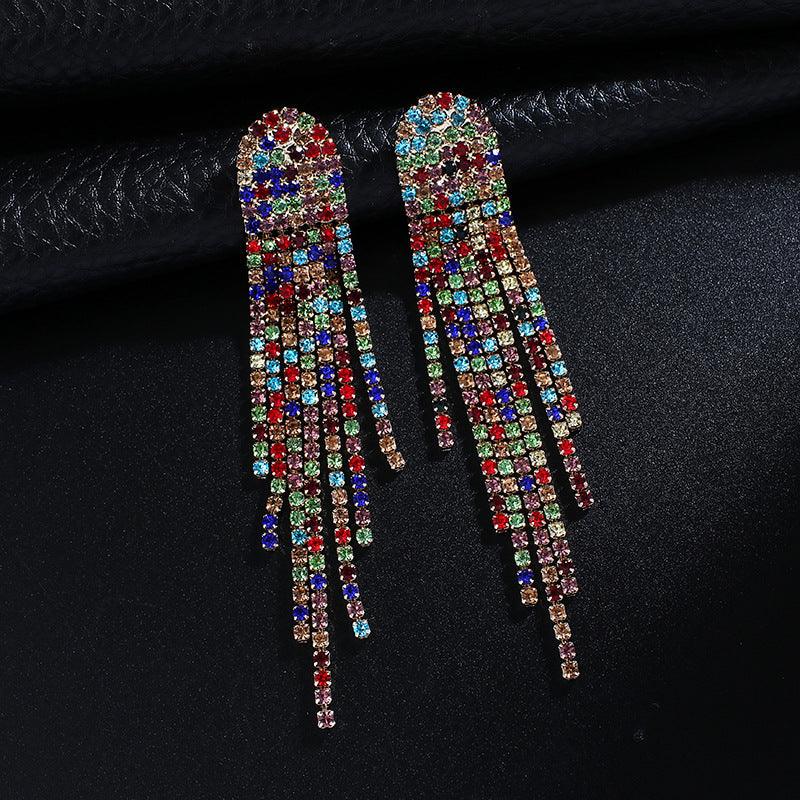 Exaggerated Tassel Earrings - Premium 0 from chiquetrends.com - Just $13! Shop now at chiquetrends.com