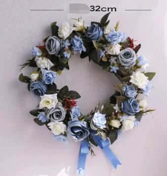 High simulation rose wreath - Premium 0 from chiquetrends.com - Just $29! Shop now at chiquetrends.com