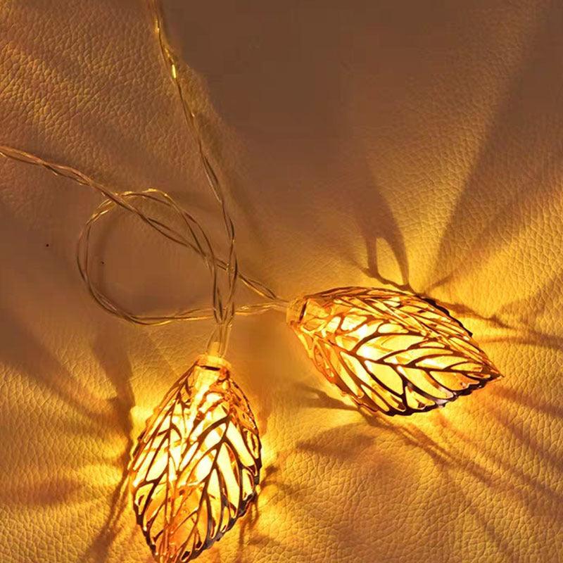 LED iron leaf light string - Premium 0 from chiquetrends.com - Just $18! Shop now at chiquetrends.com