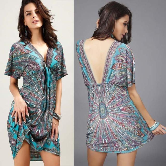 Boho Tribal Dresses - Premium 0 from chiquetrends.com - Just $22! Shop now at chiquetrends.com