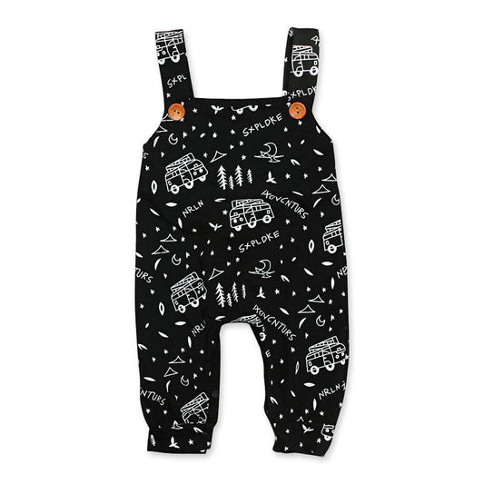 Printed Letters Jumpsuit - Premium Kids wear from chiquetrends.com - Just $12! Shop now at chiquetrends.com