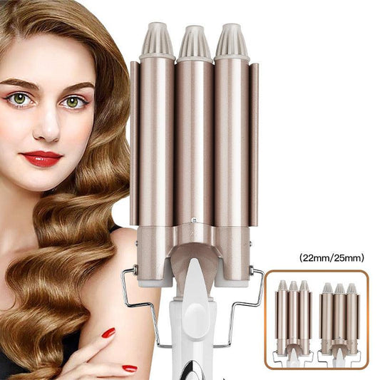 Three-tube curling iron - Premium 0 from chiquetrends.com - Just $27! Shop now at chiquetrends.com