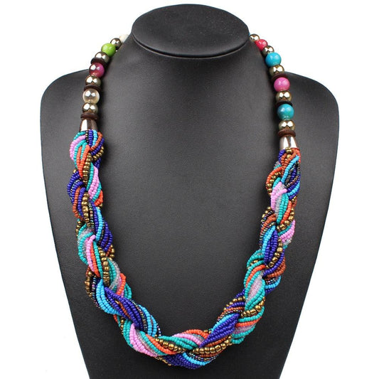 Bohemian Necklace Multicolor - Premium 0 from chiquetrends.com - Just $19! Shop now at chiquetrends.com