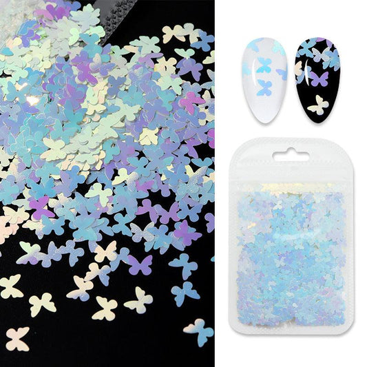 Butterfly Flower Nail Art - Premium 0 from chiquetrends.com - Just $11! Shop now at chiquetrends.com