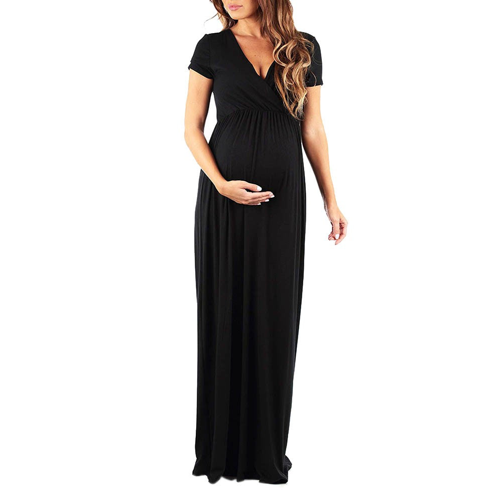 V-neck plus size maternity - Premium  from chiquetrends.com - Just $25! Shop now at chiquetrends.com