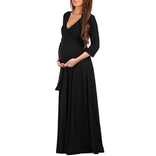 Mopping Maternity Long Skirt - Premium  from chiquetrends.com - Just $29! Shop now at chiquetrends.com