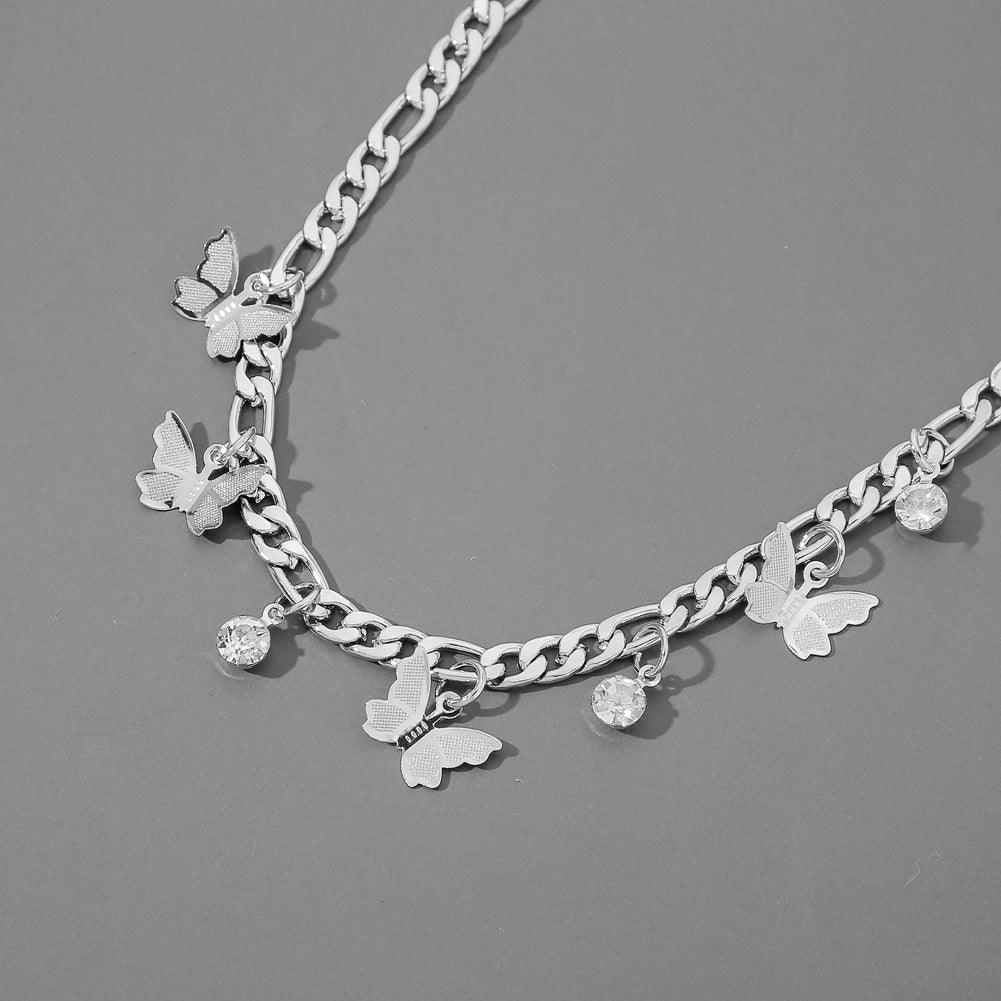 Butterfly Necklace Metal - Premium 0 from chiquetrends.com - Just $11! Shop now at chiquetrends.com