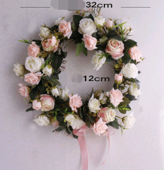 High simulation rose wreath - Premium 0 from chiquetrends.com - Just $29! Shop now at chiquetrends.com