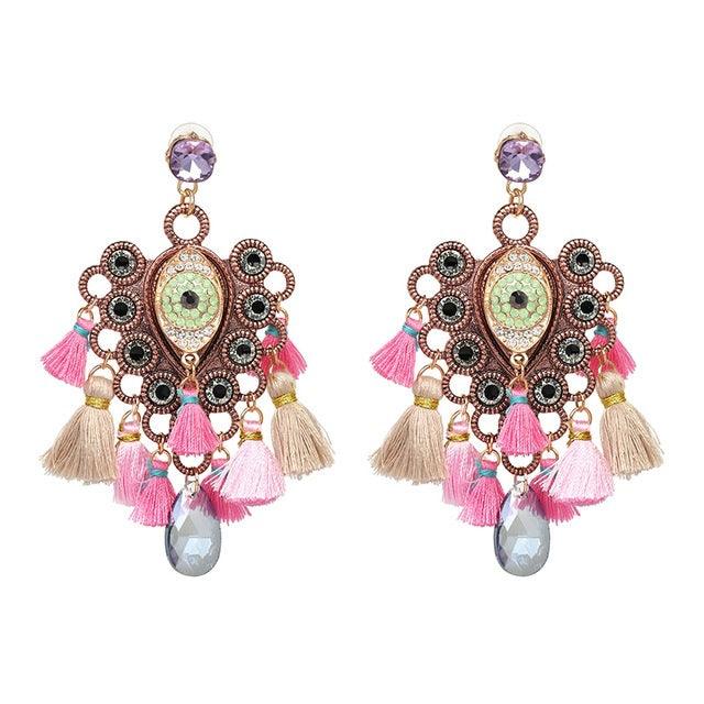 Boho Tassel African Earrings - Premium 0 from chiquetrends.com - Just $32! Shop now at chiquetrends.com