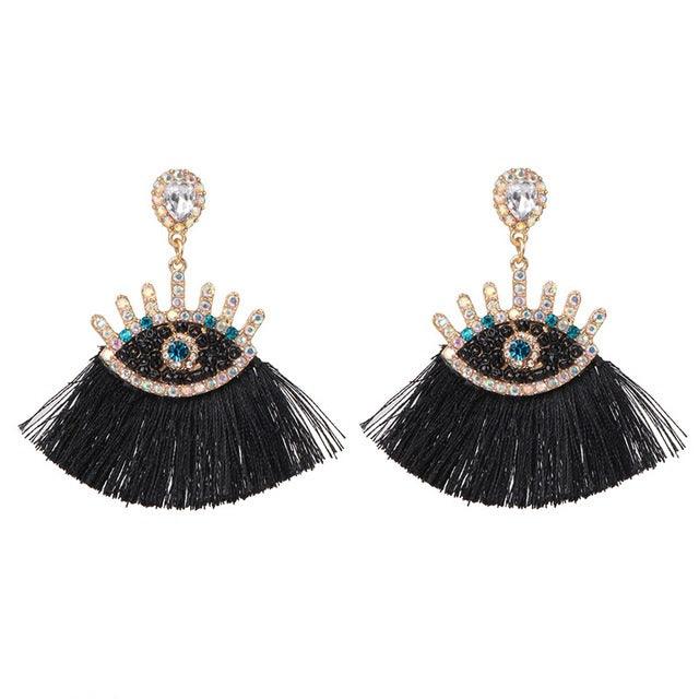 Boho Tassel African Earrings - Premium 0 from chiquetrends.com - Just $32! Shop now at chiquetrends.com