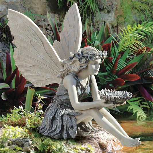 Fairy Sitting Garden Statue - Premium 0 from chiquetrends.com - Just $26! Shop now at chiquetrends.com