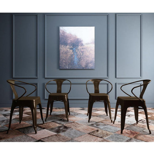 The Brown Metal Dining Chair - Premium 0 from chiquetrends.com - Just $357! Shop now at chiquetrends.com