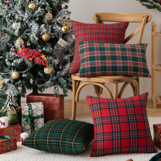 Christmas Red Plaid Polyester - Premium 0 from chiquetrends.com - Just $13! Shop now at chiquetrends.com