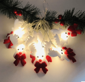 Christmas Plush Snowman Light - Premium 0 from chiquetrends.com - Just $15! Shop now at chiquetrends.com