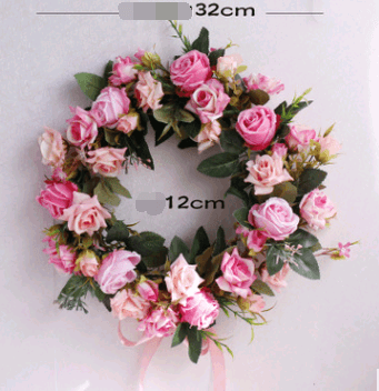 High simulation rose wreath - Premium 0 from chiquetrends.com - Just $29! Shop now at chiquetrends.com