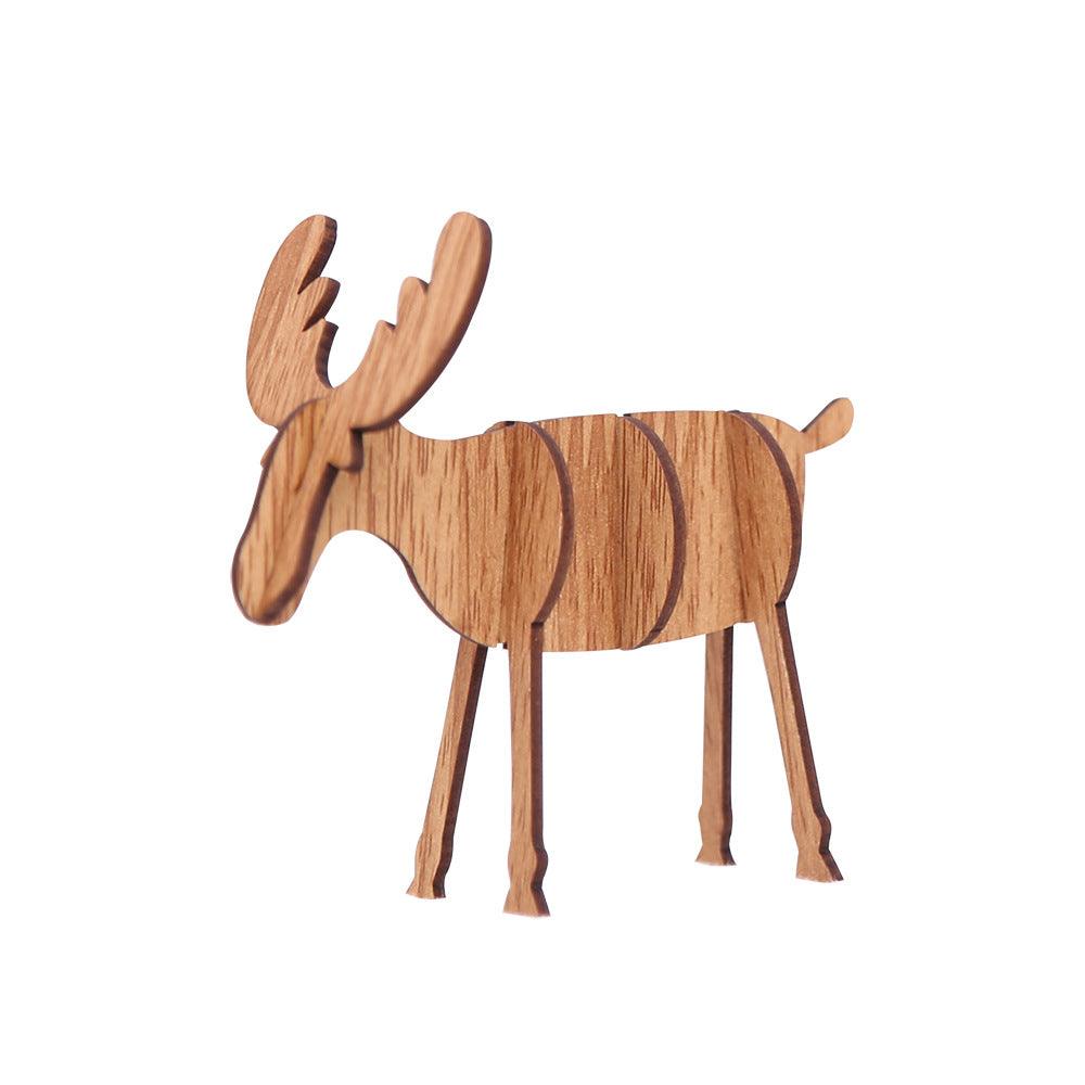 Wooden crafts Christmas elk - Premium 0 from chiquetrends.com - Just $10! Shop now at chiquetrends.com