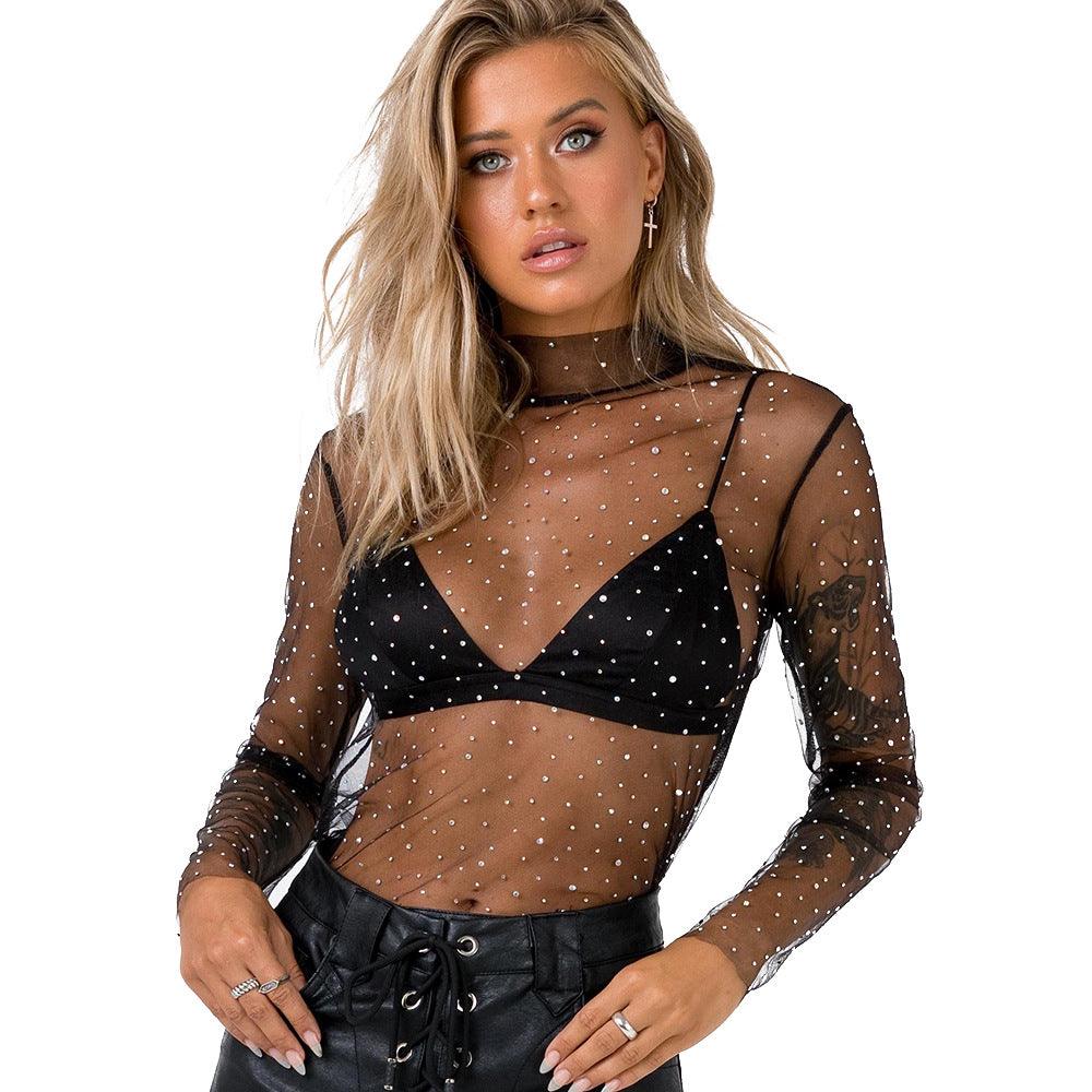 Mesh sequins shiny women's - Premium 0 from chiquetrends.com - Just $12! Shop now at chiquetrends.com