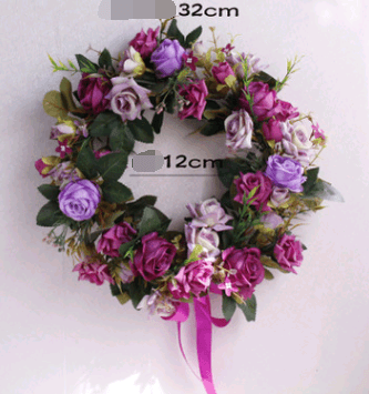 High simulation rose wreath - Premium 0 from chiquetrends.com - Just $29! Shop now at chiquetrends.com