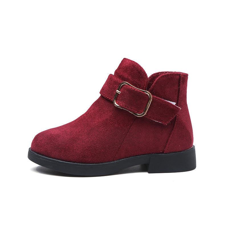 Big kids suede leather boots | - Premium Kids wear from chiquetrends.com - Just $16! Shop now at chiquetrends.com