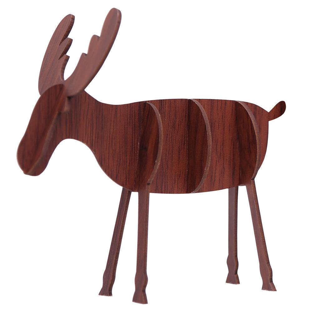 Wooden crafts Christmas elk - Premium 0 from chiquetrends.com - Just $10! Shop now at chiquetrends.com