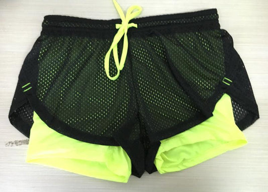 Double Layered Yoga Shorts - Premium 0 from chiquetrends.com - Just $23! Shop now at chiquetrends.com