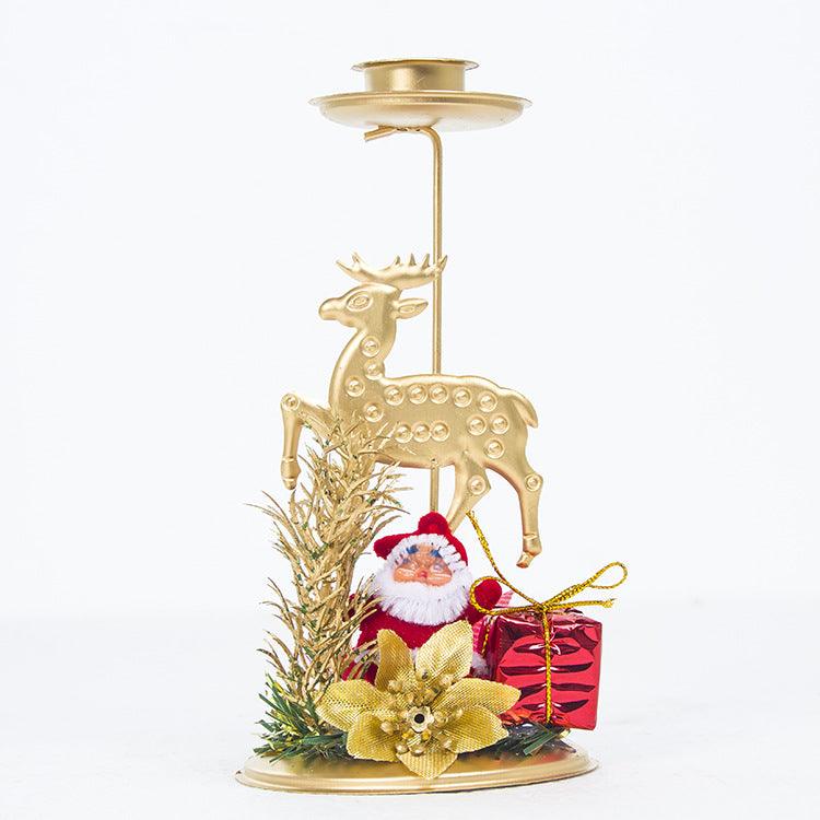 Christmas Iron Candlestick - Premium 0 from chiquetrends.com - Just $12! Shop now at chiquetrends.com