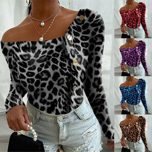 Fashion Leopard Print Off - Premium 0 from chiquetrends.com - Just $15! Shop now at chiquetrends.com