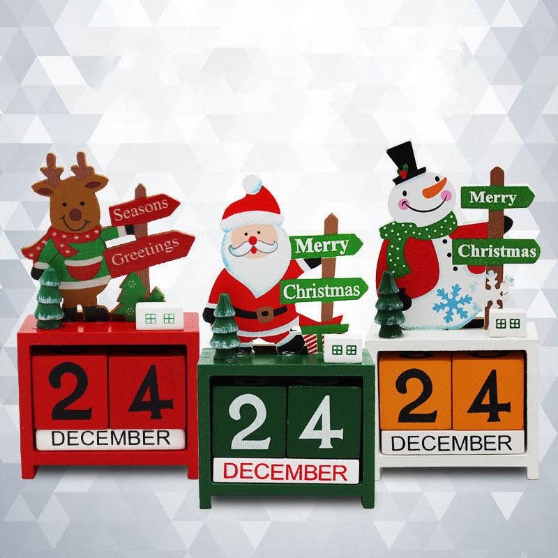 Christmas wooden calendar - Premium 0 from chiquetrends.com - Just $14! Shop now at chiquetrends.com