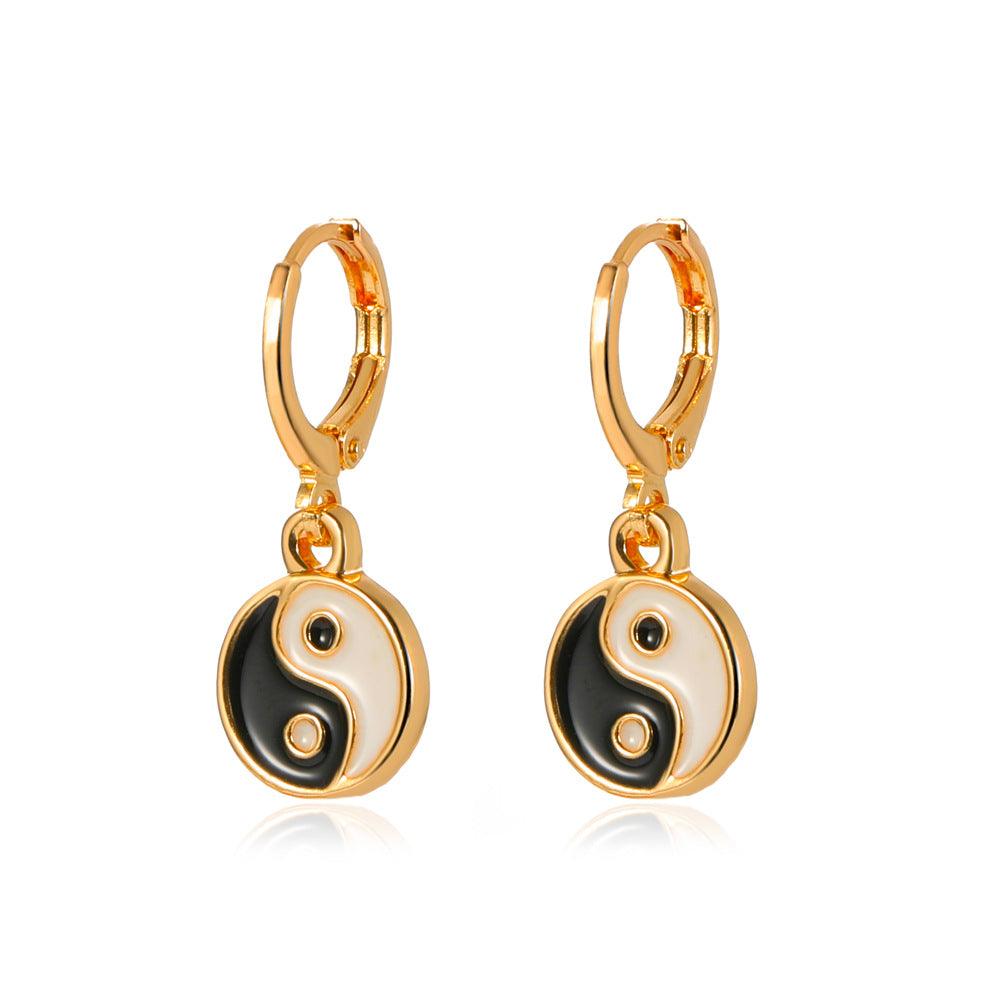 Yin And Yang Tai Earrings - Premium 0 from chiquetrends.com - Just $11! Shop now at chiquetrends.com