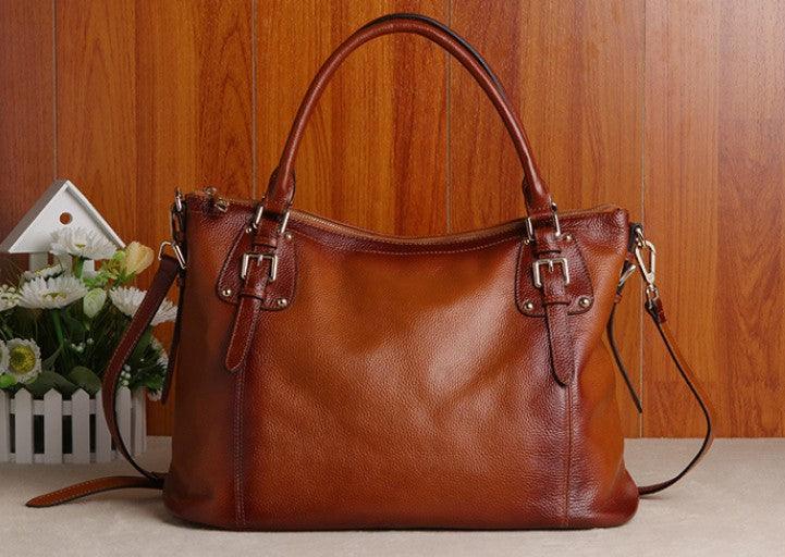 Women’s Genuine Leather Handbag | Classic and High-Quality Design for Everyday Use – CHIQUE TRENDS - Premium Handbag from chiquetrends.com - Just $227! Shop now at chiquetrends.com