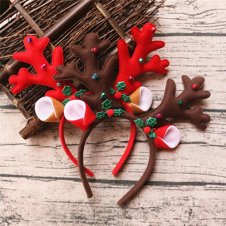 Christmas antler headband - Premium 0 from chiquetrends.com - Just $11! Shop now at chiquetrends.com