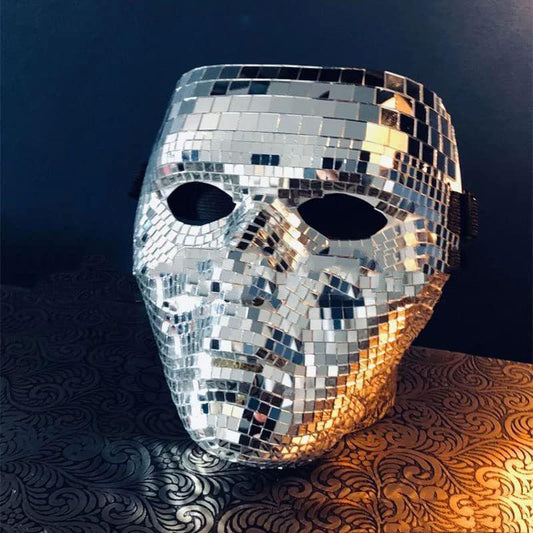 Disco Ball Glitter Mirror Mask - Premium 0 from chiquetrends.com - Just $28! Shop now at chiquetrends.com