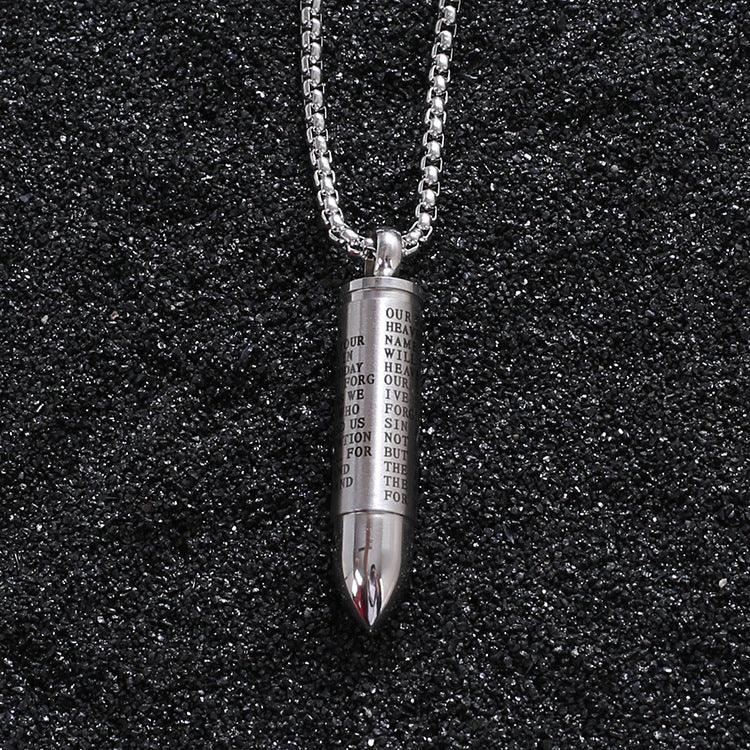 Bullet titanium steel necklace - Premium 0 from chiquetrends.com - Just $13! Shop now at chiquetrends.com