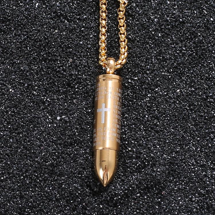 Bullet titanium steel necklace - Premium 0 from chiquetrends.com - Just $13! Shop now at chiquetrends.com