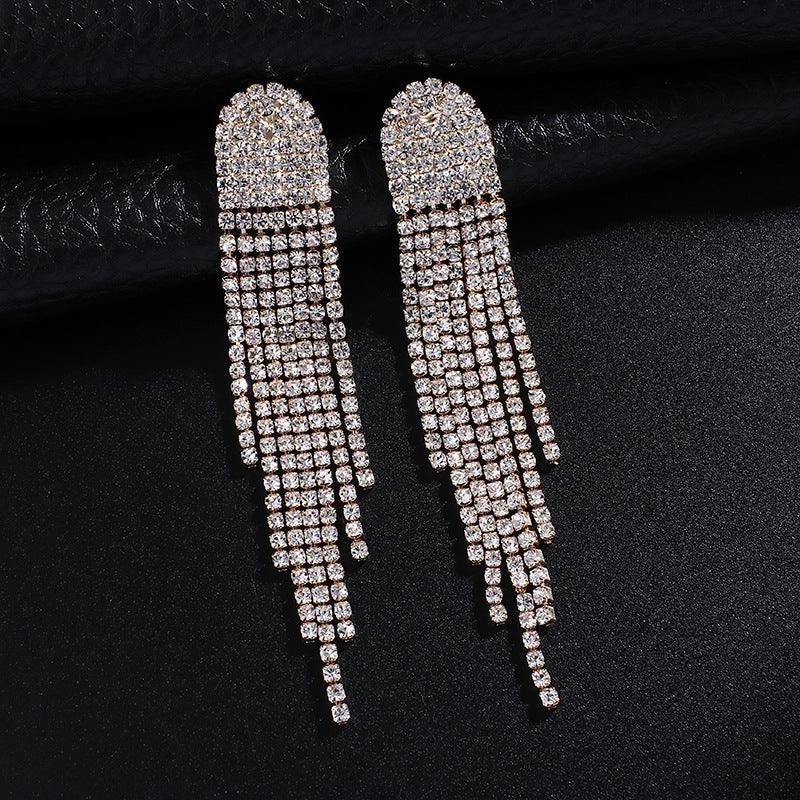 Exaggerated Tassel Earrings - Premium 0 from chiquetrends.com - Just $13! Shop now at chiquetrends.com