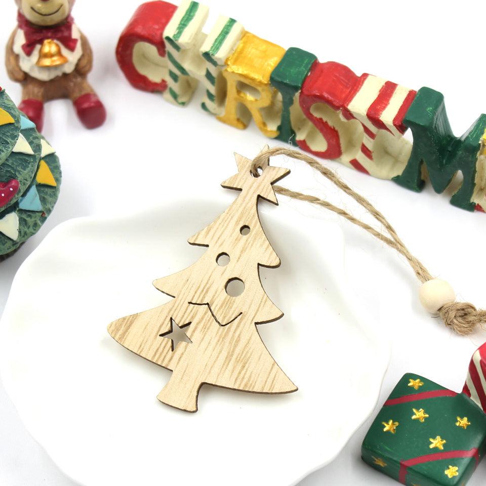 Christmas Snowflake Elk Wooden - Premium 0 from chiquetrends.com - Just $12! Shop now at chiquetrends.com