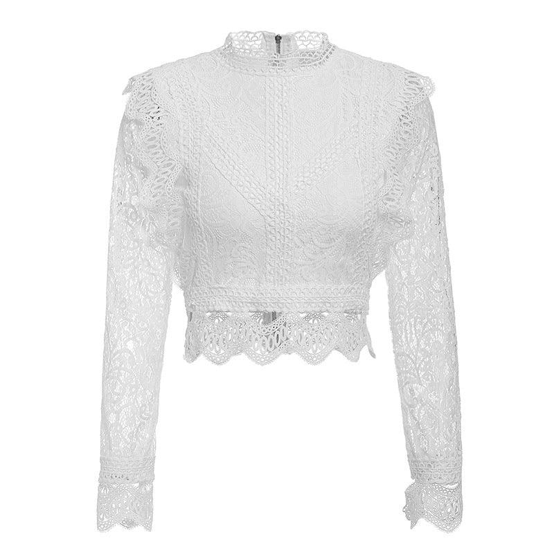 stitching lace top with lining - Premium 0 from chiquetrends.com - Just $38! Shop now at chiquetrends.com