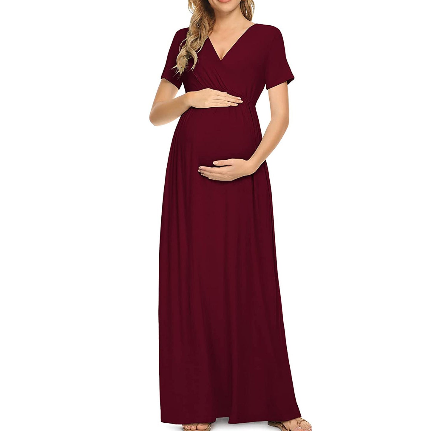 V-neck plus size maternity - Premium  from chiquetrends.com - Just $25! Shop now at chiquetrends.com