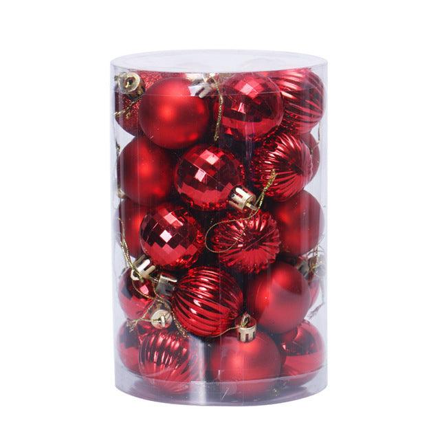 34 Christmas Ball Set 4cm - Premium 0 from chiquetrends.com - Just $15! Shop now at chiquetrends.com