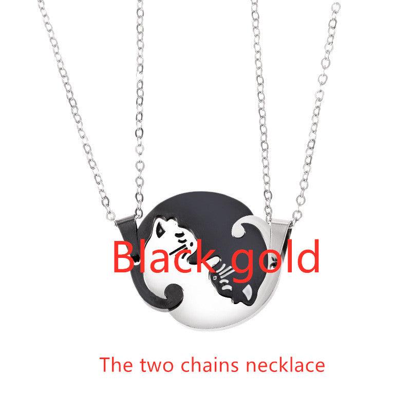 Couple Necklace Chain Pendant - Premium 0 from chiquetrends.com - Just $4! Shop now at chiquetrends.com