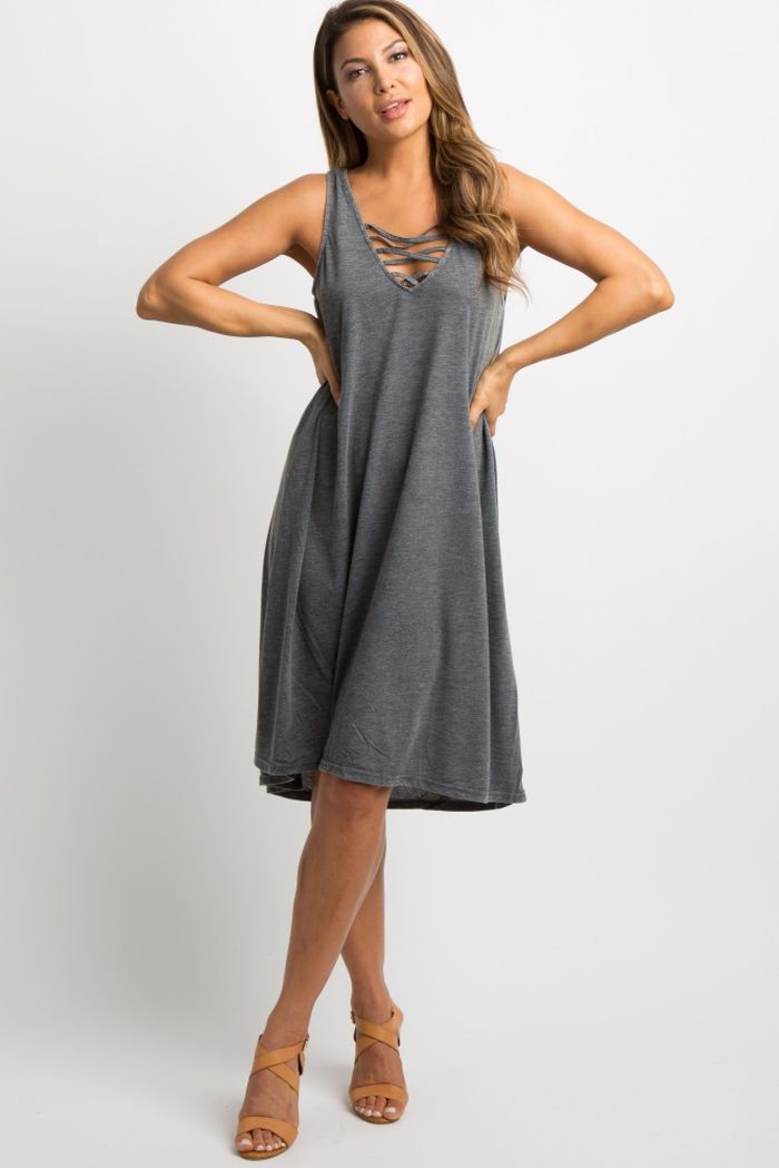 Maternity suspender dress - Premium  from chiquetrends.com - Just $20! Shop now at chiquetrends.com