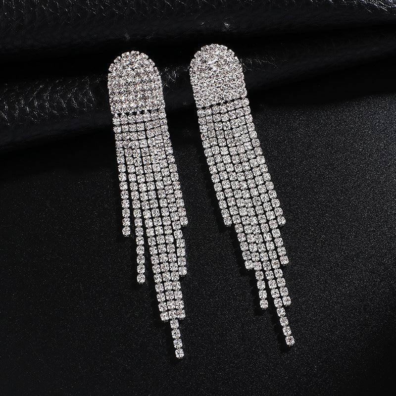 Exaggerated Tassel Earrings - Premium 0 from chiquetrends.com - Just $13! Shop now at chiquetrends.com