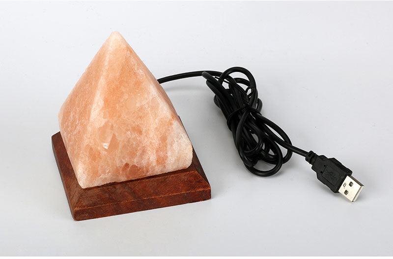 Wooden Base Himalayan Crystal - Premium 0 from chiquetrends.com - Just $39! Shop now at chiquetrends.com