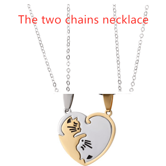 Couple Necklace Chain Pendant - Premium 0 from chiquetrends.com - Just $4! Shop now at chiquetrends.com