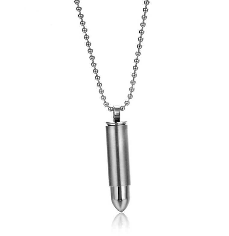 Bullet titanium steel necklace - Premium 0 from chiquetrends.com - Just $13! Shop now at chiquetrends.com