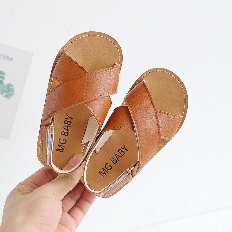 Older kids cross slip sandals - Premium Kids wear from chiquetrends.com - Just $11! Shop now at chiquetrends.com