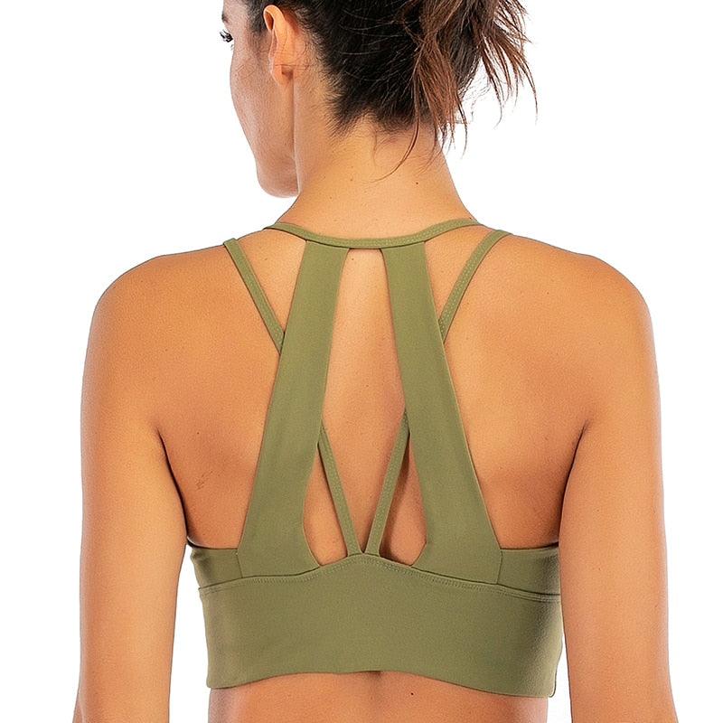 Beauty back yoga bra | Chique - Premium 0 from chiquetrends.com - Just $34! Shop now at chiquetrends.com