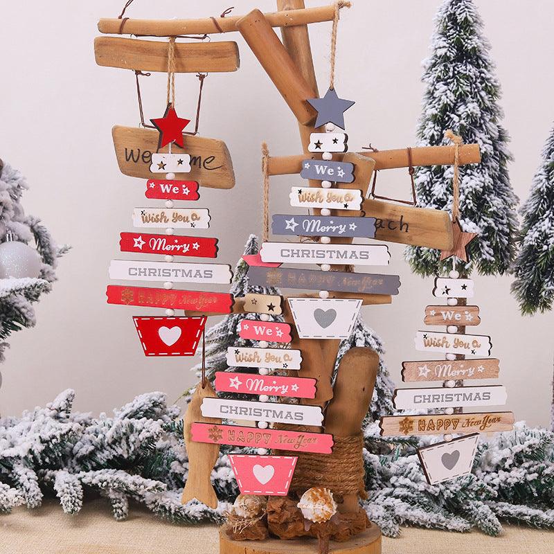 New Christmas Tree Wooden - Premium 0 from chiquetrends.com - Just $12! Shop now at chiquetrends.com